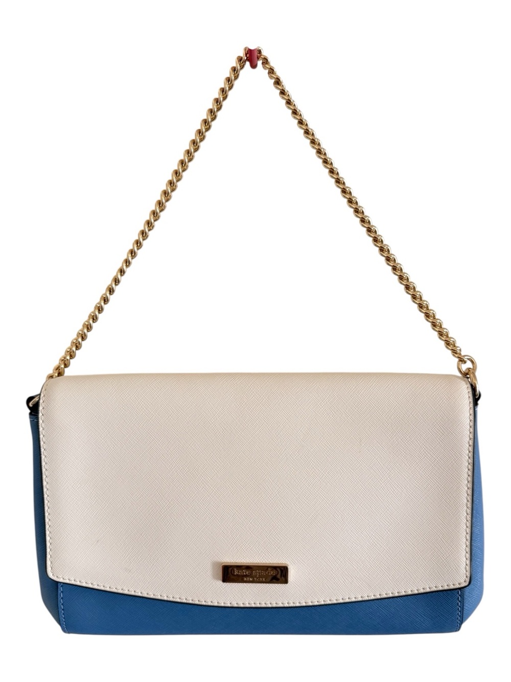 Kate Spade Two Tone Blue and White Shoulder Bag